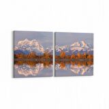 Olla 13960K2Y Doğa / Manzara Görseli Kare 2'li Yatay Kanvas Tablo (Ölçü: 145X70)