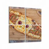 Olla 14969K4 Gıda Görseli Kare 4'lü Kanvas Tablo (Ölçü: 145X145)