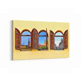 Olla 18239Y Yapı Görseli Yatay Kanvas Tablo (Ölçü: 90X60)