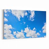 Olla 15416Y Gökyüzü Bulut Görseli  Yatay Kanvas Tablo (Ölçü: 150X100)