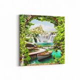 Olla 18354K4 Yapı Görseli Kare 4'lü Kanvas Tablo (Ölçü: 145X145)