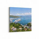 Olla 18514K4 Yapı Görseli Kare 4'lü Kanvas Tablo (Ölçü: 65X65)