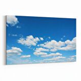 Olla 15448Y Gökyüzü Bulut Görseli  Yatay Kanvas Tablo (Ölçü: 30X20)