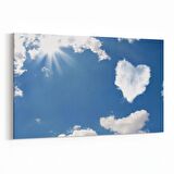 Olla 15806Y Gökyüzü Bulut Görseli  Yatay Kanvas Tablo (Ölçü: 70X50)