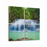 Olla 13691K4 Doğa / Manzara Görseli Kare 4'lü Kanvas Tablo (Ölçü: 145X145)