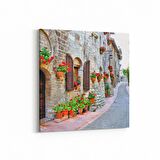 Olla 18289K4 Yapı Görseli Kare 4'lü Kanvas Tablo (Ölçü: 125X125)