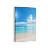 Olla 16524D Kumsal / Sahil Görseli Dikey Kanvas Tablo (Ölçü: 60X90)