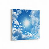 Olla 15524K Gökyüzü Bulut Görseli  Kare Kanvas Tablo (Ölçü: 25X25)