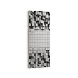 Olla 10024DI Abstract 3 Boyut Görsel Dikey İnce Kanvas Tablo (Ölçü: 40X120)