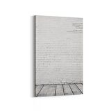 Olla 17346D Taş / Tuğla Görseli Dikey Kanvas Tablo (Ölçü: 100X150)
