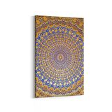 Olla 18533D Yapı Görseli Dikey Kanvas Tablo (Ölçü: 50X75)