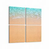 Olla 16412K4 Kumsal / Sahil Görseli Kare 4'lü Kanvas Tablo (Ölçü: 65X65)
