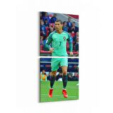 Olla 17191K2D Spor Görseli Kare 2'li Dikey Kanvas Tablo (Ölçü: 30X65)