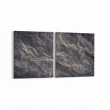 Olla 12428K2Y Beton Görseli Kare 2'li Yatay Kanvas Tablo (Ölçü: 105X50)