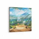 Olla 14505K Doğa / Manzara Görseli Kare Kanvas Tablo (Ölçü: 60X60)