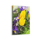 Olla 11614D Çiçek Görseli Dikey Kanvas Tablo (Ölçü: 100X150)