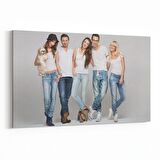 Olla 16786Y Model / Manken Görseli Yatay Kanvas Tablo (Ölçü: 120X80)