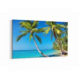 Olla 16531Y Kumsal / Sahil Görseli Yatay Kanvas Tablo (Ölçü: 90X60)