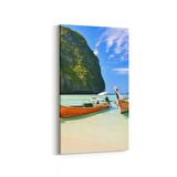 Olla 13874DD Doğa / Manzara Görseli Dikey Dar Kanvas Tablo (Ölçü: 40X80)