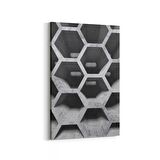 Olla 12435D Beton Görseli Dikey Kanvas Tablo (Ölçü: 60X90)