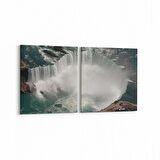 Olla 13486K2Y Doğa / Manzara Görseli Kare 2'li Yatay Kanvas Tablo (Ölçü: 125X60)