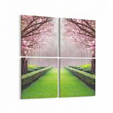 Olla 13848K4 Doğa / Manzara Görseli Kare 4'lü Kanvas Tablo (Ölçü: 125X125)