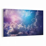 Olla 14776Y Gece Gökyüzü Görseli Yatay Kanvas Tablo (Ölçü: 90X60)