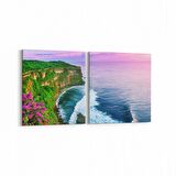 Olla 14183K2Y Doğa / Manzara Görseli Kare 2'li Yatay Kanvas Tablo (Ölçü: 145X70)