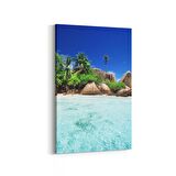 Olla 16402D Kumsal / Sahil Görseli Dikey Kanvas Tablo (Ölçü: 20X30)