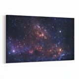 Olla 14644Y Gece Gökyüzü Görseli Yatay Kanvas Tablo (Ölçü: 30X20)