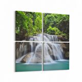 Olla 13703K4 Doğa / Manzara Görseli Kare 4'lü Kanvas Tablo (Ölçü: 65X65)