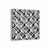 Olla 10038K Abstract 3 Boyut Görsel Kare Kanvas Tablo (Ölçü: 30X30)