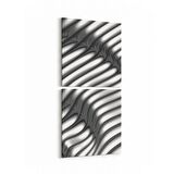 Olla 10390K2D Abstract Görsel Kare 2'li Dikey Kanvas Tablo (Ölçü: 30X65)