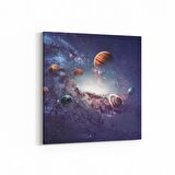 Olla 17656K Uzay Görseli Kare Kanvas Tablo (Ölçü: 25X25)
