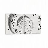 Olla 10201K2Y Abstract Görsel Kare 2'li Yatay Kanvas Tablo (Ölçü: 145X70)