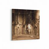 Olla 17870K Yapı Görseli Kare Kanvas Tablo (Ölçü: 100X100)