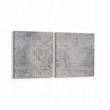 Olla 12438K2Y Beton Görseli Kare 2'li Yatay Kanvas Tablo (Ölçü: 125X60)
