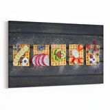 Olla 14971Y Gıda Görseli Yatay Kanvas Tablo (Ölçü: 90X60)