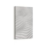 Olla 10463DD Beyaz Kabartma Görseli Dikey Dar Kanvas Tablo (Ölçü: 40X80)