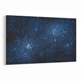 Olla 14811Y Gece Gökyüzü Görseli Yatay Kanvas Tablo (Ölçü: 150X100)