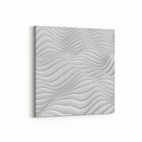 Olla 10463K Beyaz Kabartma Görseli Kare Kanvas Tablo (Ölçü: 25X25)