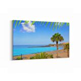 Olla 16377Y Kumsal / Sahil Görseli Yatay Kanvas Tablo (Ölçü: 70X50)