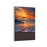 Olla 16132D Günbatımı Görseli Dikey Kanvas Tablo (Ölçü: 60X90)