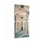 Olla 18373KD Yapı Görseli Kare 2'li Dikey Kanvas Tablo (Ölçü: 30X65)