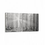 Olla 13760K2Y Doğa / Manzara Görseli Kare 2'li Yatay Kanvas Tablo (Ölçü: 85X40)