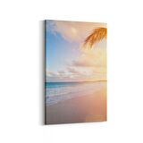Olla 16485D Kumsal / Sahil Görseli Dikey Kanvas Tablo (Ölçü: 60X90)