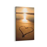 Olla 16106DD Günbatımı Görseli Dikey Dar Kanvas Tablo (Ölçü: 30X60)