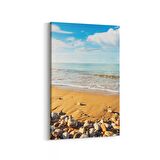 Olla 16491D Kumsal / Sahil Görseli Dikey Kanvas Tablo (Ölçü: 100X150)