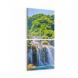 Olla 14310K2D Doğa / Manzara Görseli Kare 2'li Dikey Kanvas Tablo (Ölçü: 30X65)