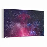 Olla 14799Y Gece Gökyüzü Görseli Yatay Kanvas Tablo (Ölçü: 90X60)